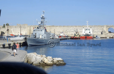 Greek Navy Patrol Boat in Rhodes